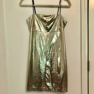 Gold Foil Dress